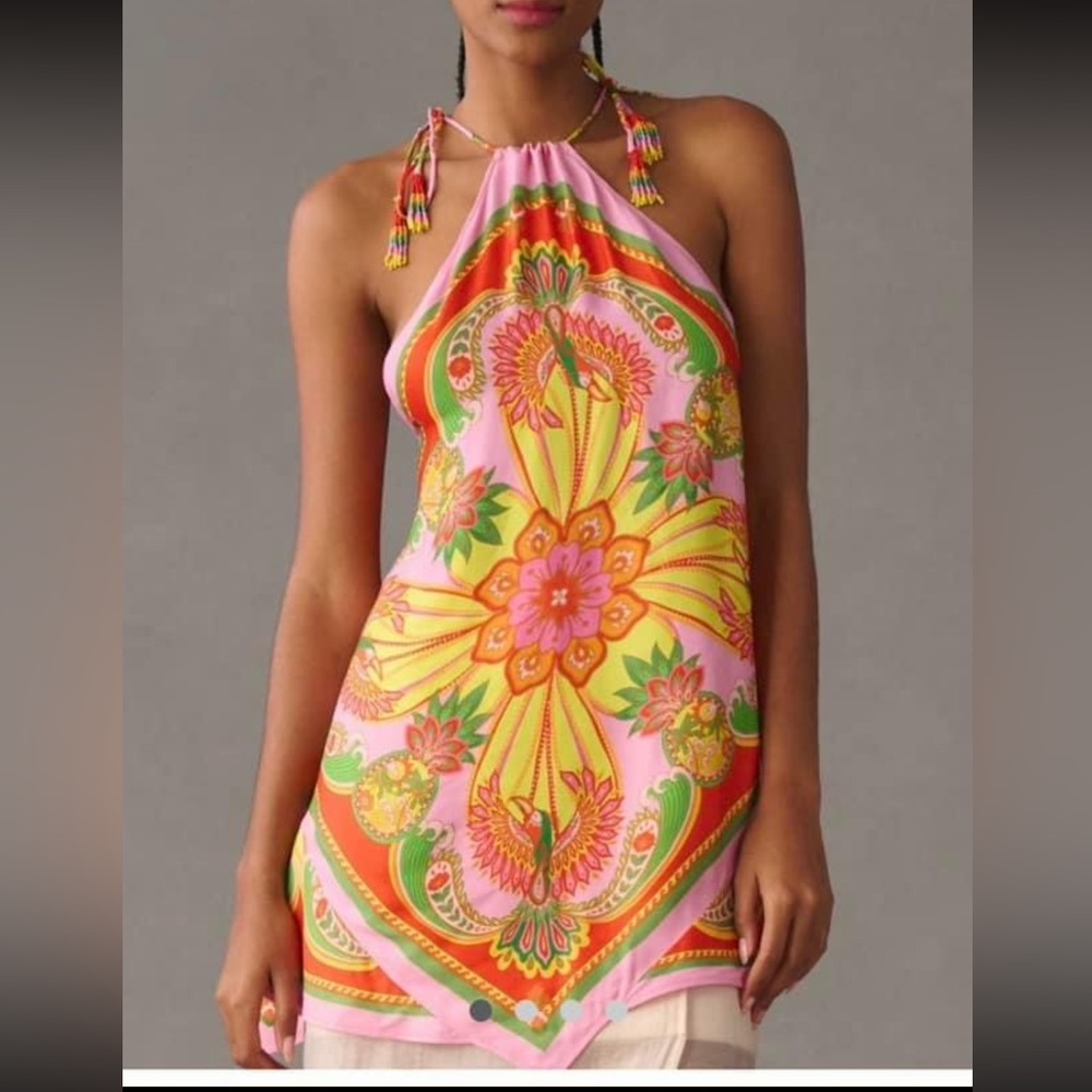 NWT FARM RIO halter dress - Medium